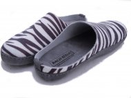 SHEPHERD Stripe White/Brown - Removable footbed